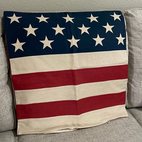 Pottery Barn Accents Pottery Barn American Flag 24 Pillow Covers Stars Stripes 2 Poshmark